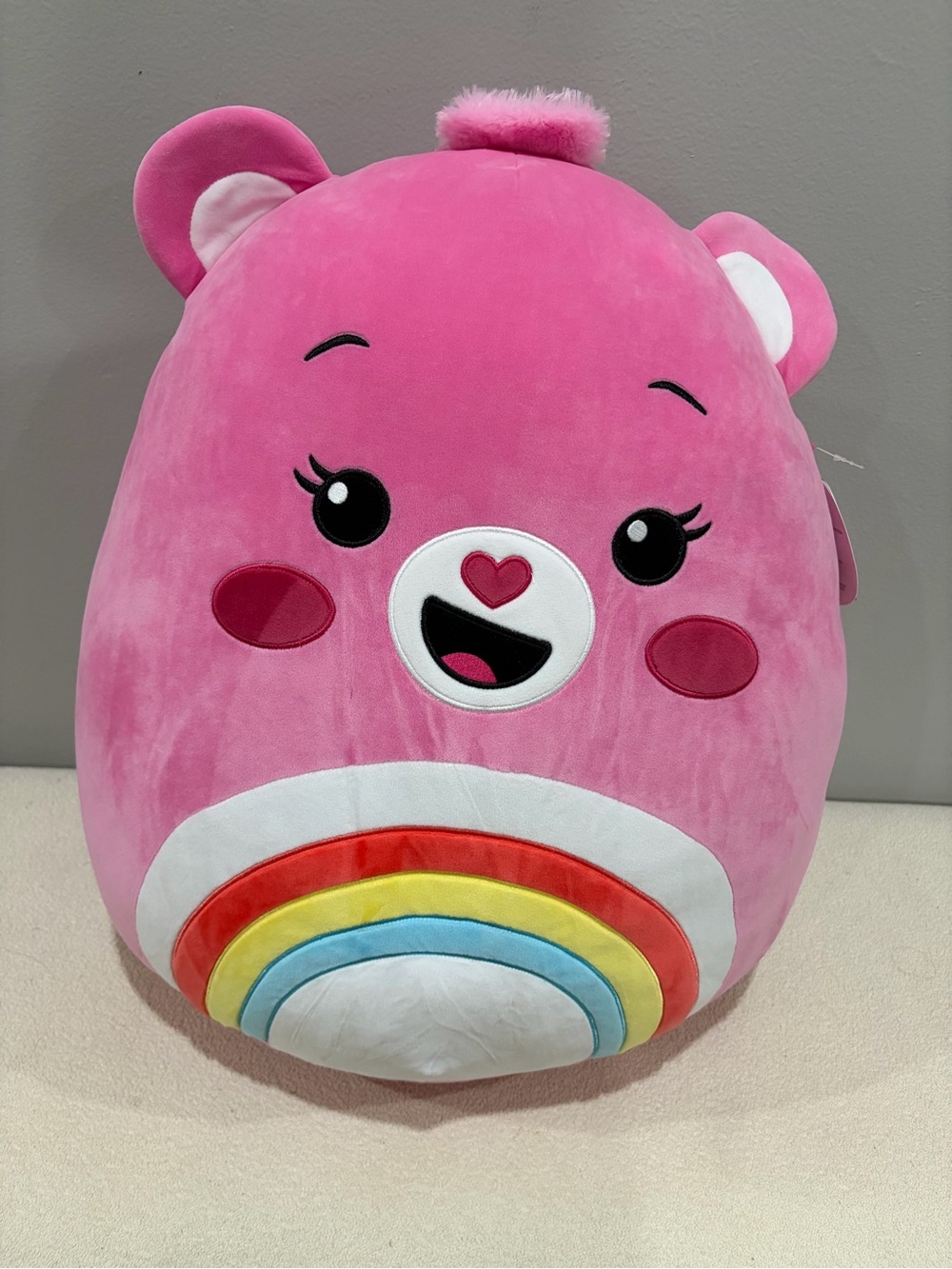 JUMBO Squishmallow x Care Bear Cheer Bear